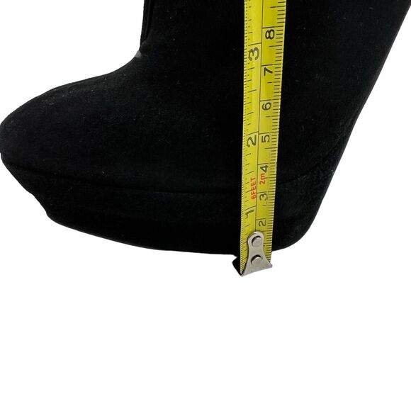 Bottega Veneta Suede Platform Booties Black Size 37.5 - Picture 9 of 12
